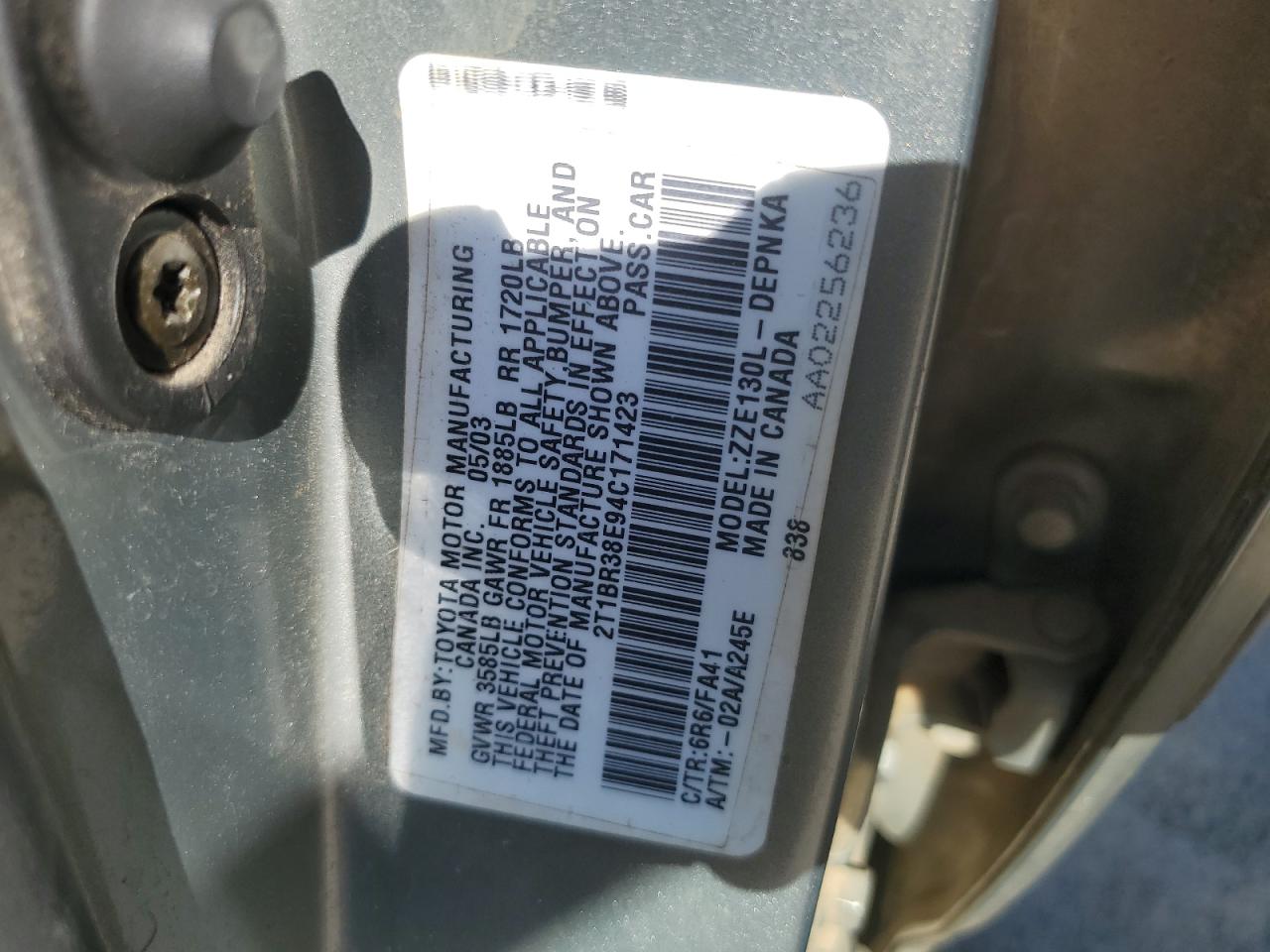 Toyota Corolla Ce Image 11