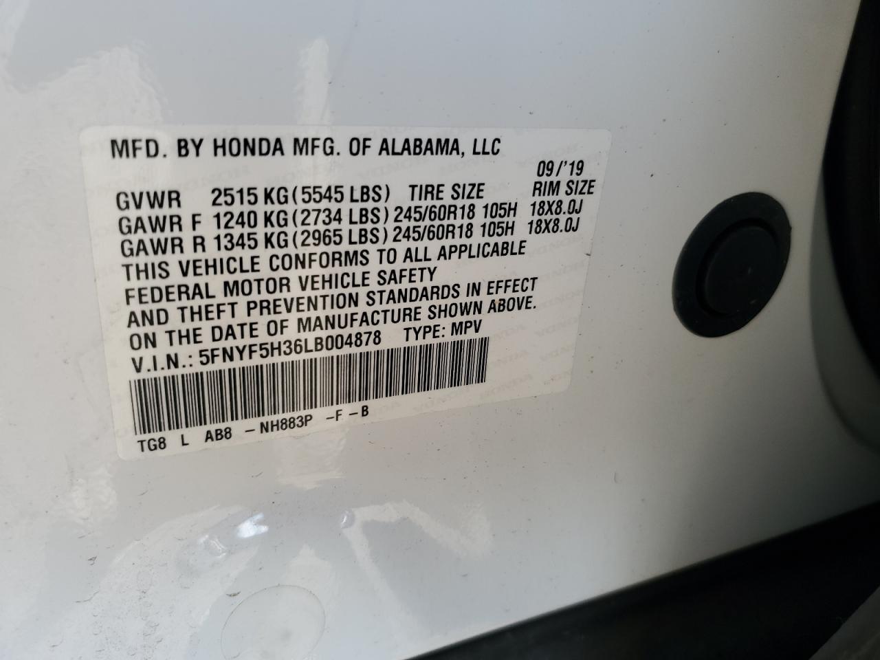 Honda Pilot Ex Image 12