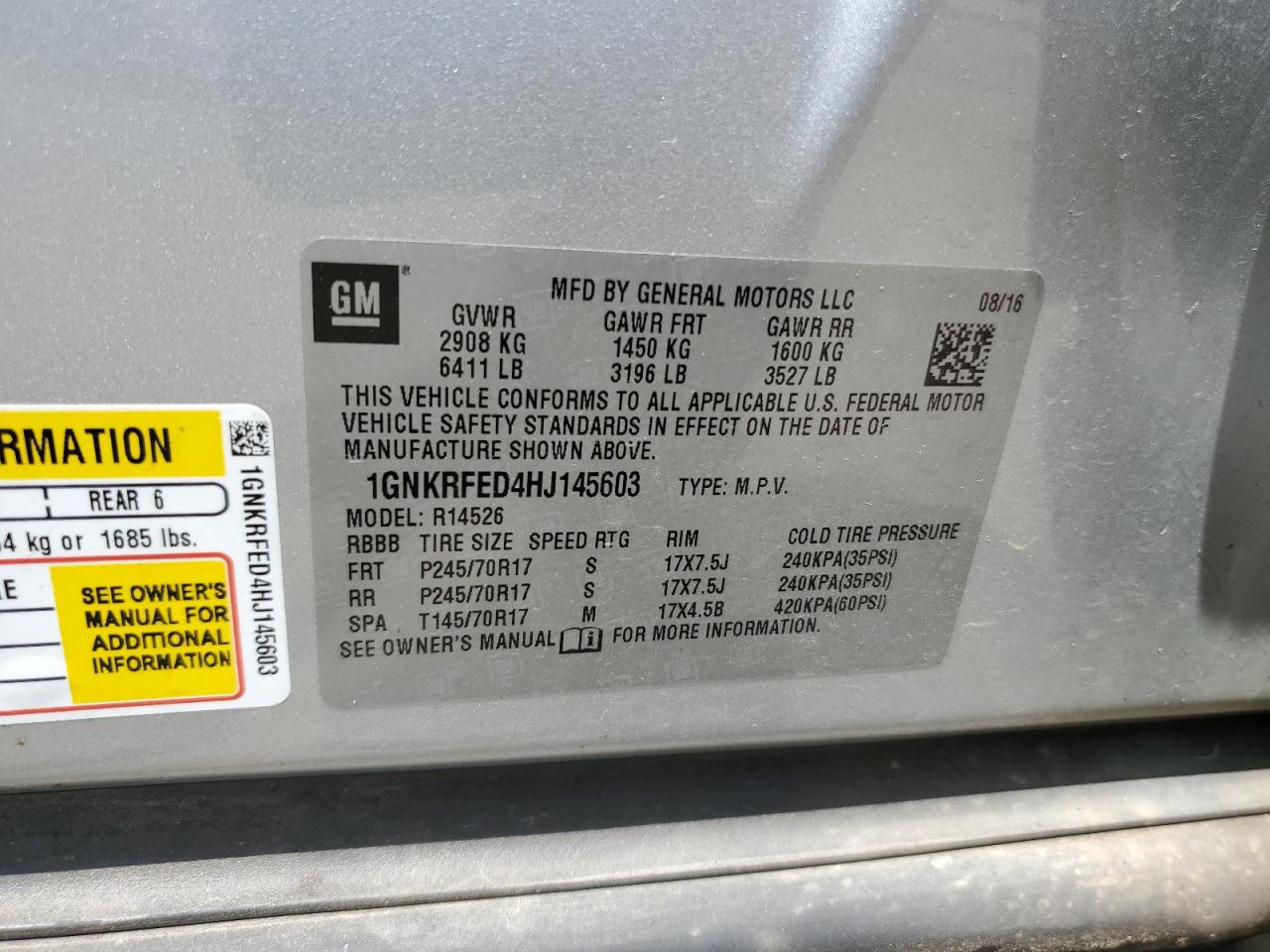 Chevrolet Traverse Ls Image 9