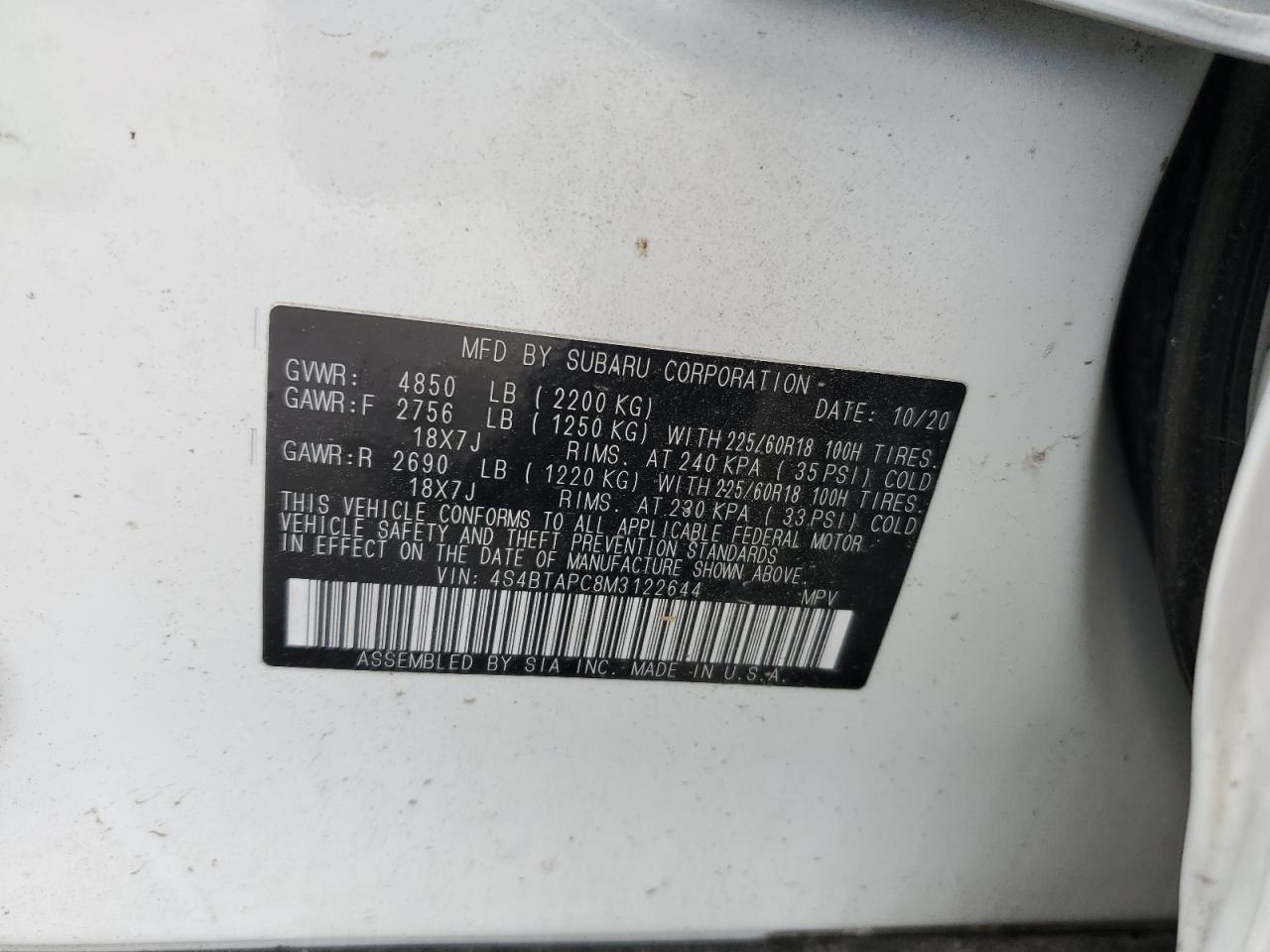 Subaru Outback Touring Image 13