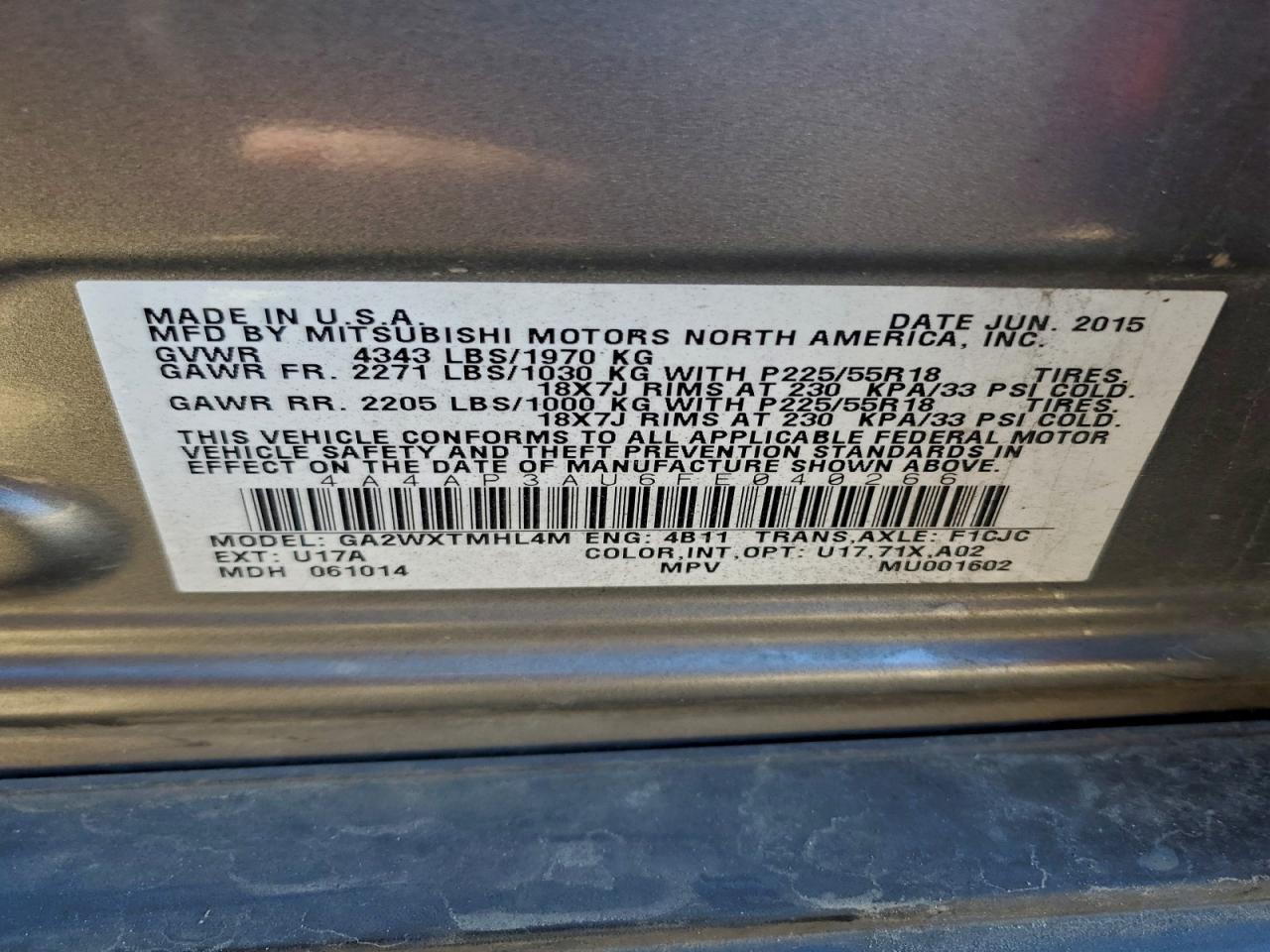 Mitsubishi Outlander Es Image 11