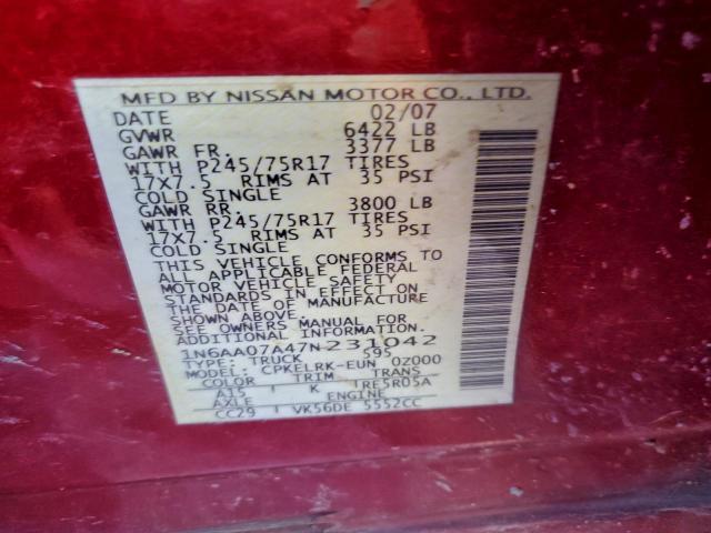 Nissan Titan Xe Image 10