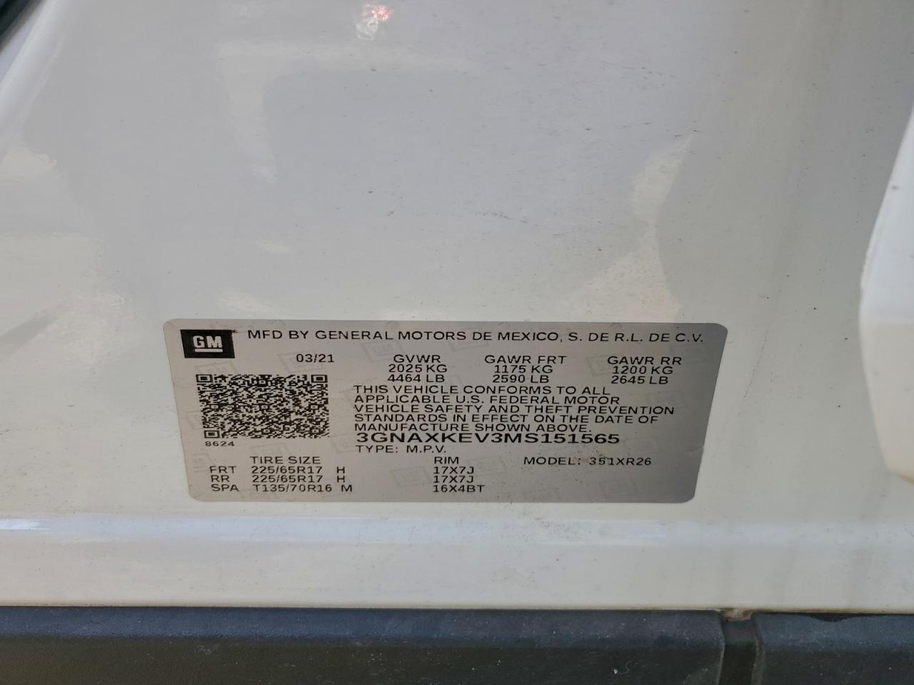 Chevrolet Equinox Lt Image 13