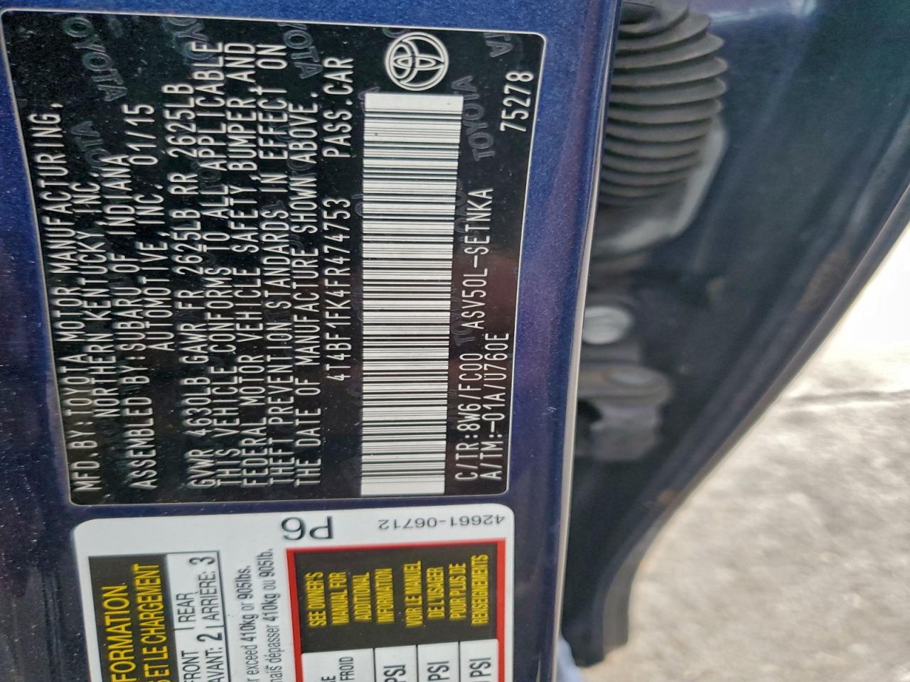 Toyota Camry Le Image 11