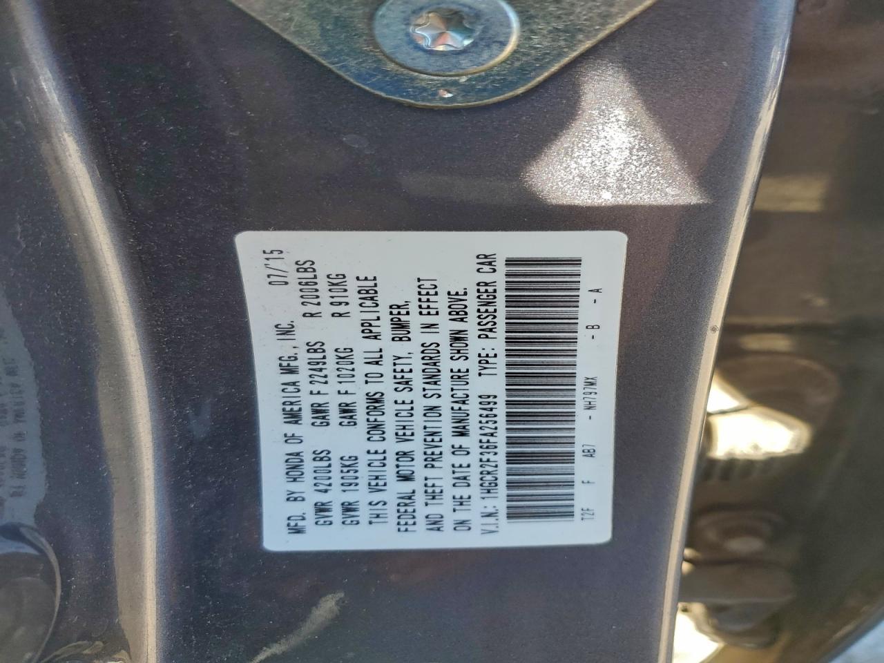 Honda Accord Lx Image 5