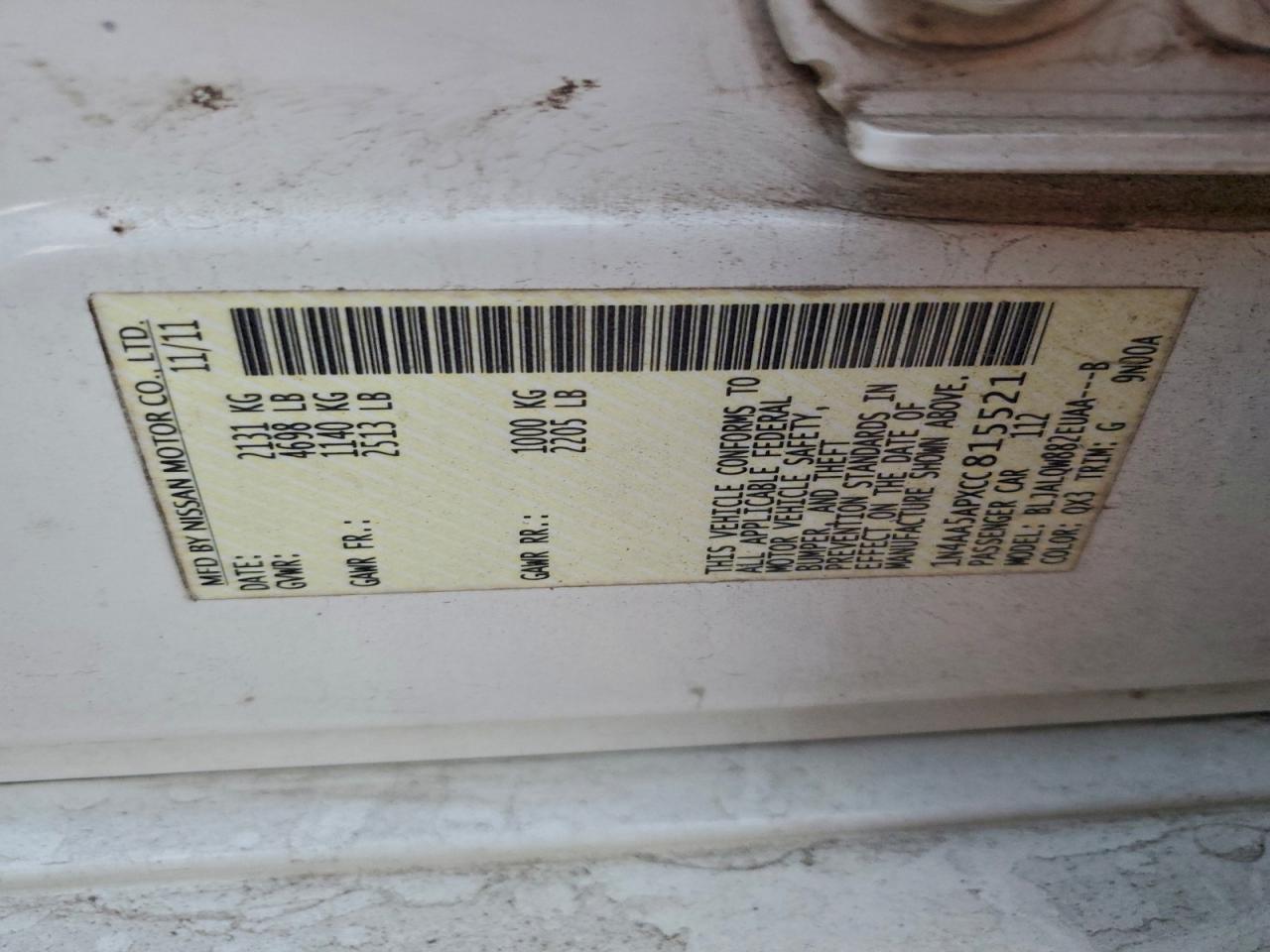 Nissan Maxima S Image 11