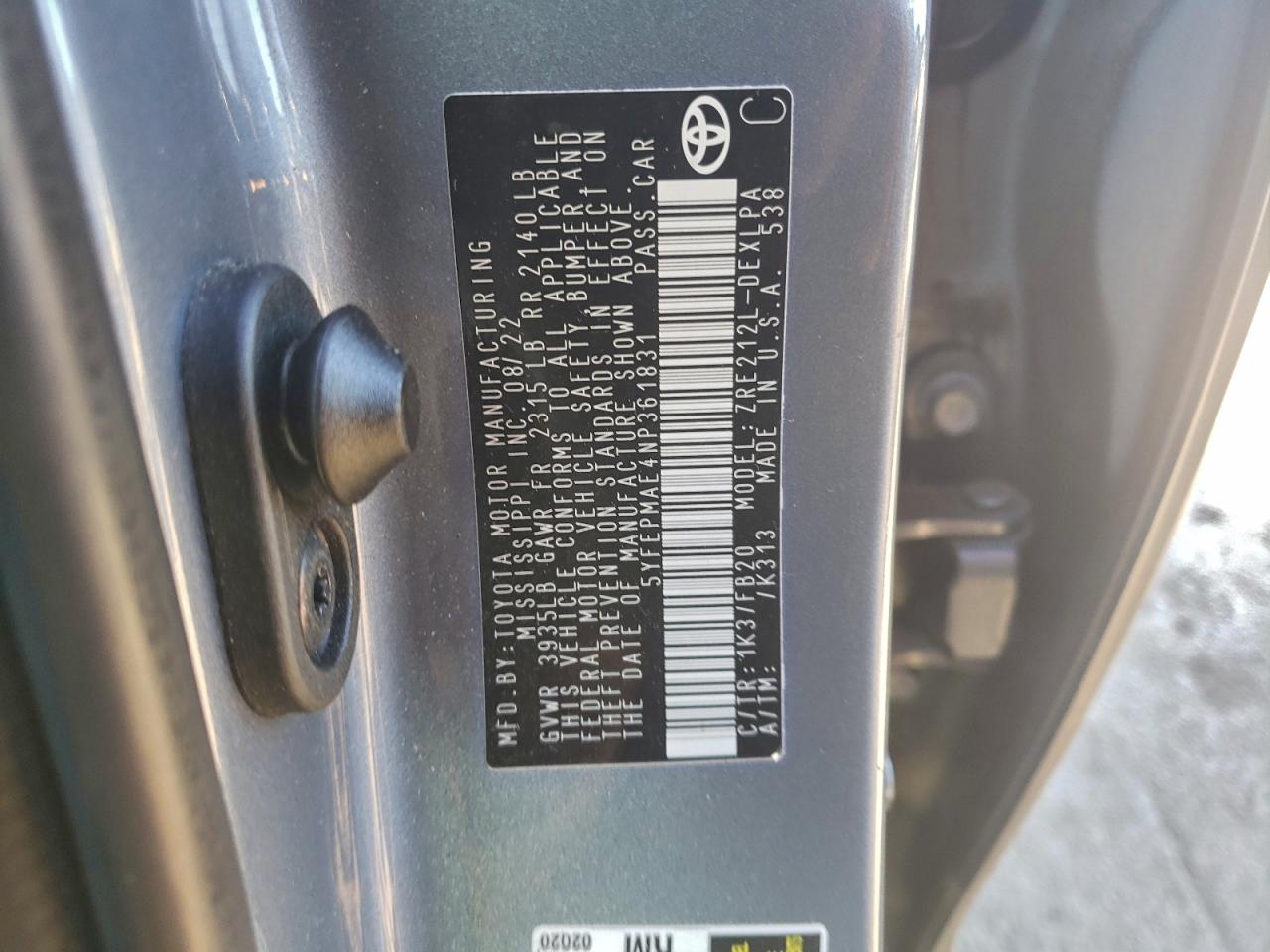 Toyota Corolla Le Image 6