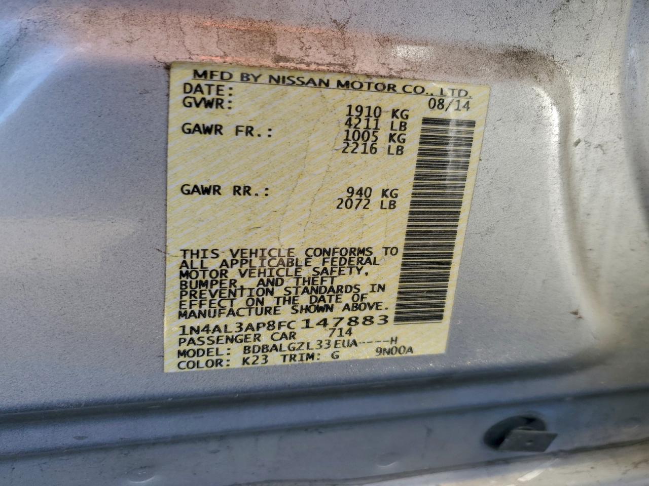 Nissan Altima 2.5 Image 8