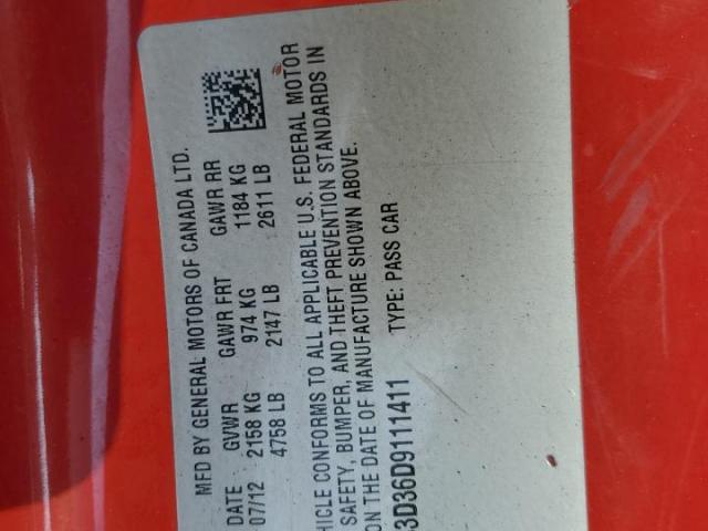 Chevrolet Camaro Lt Image 8