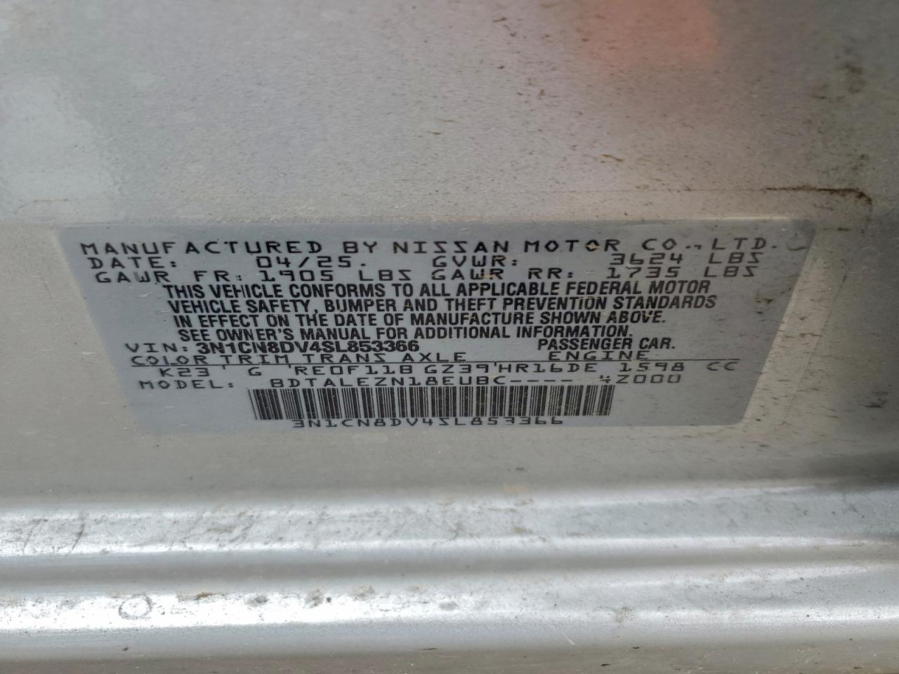 Nissan Versa S Image 12