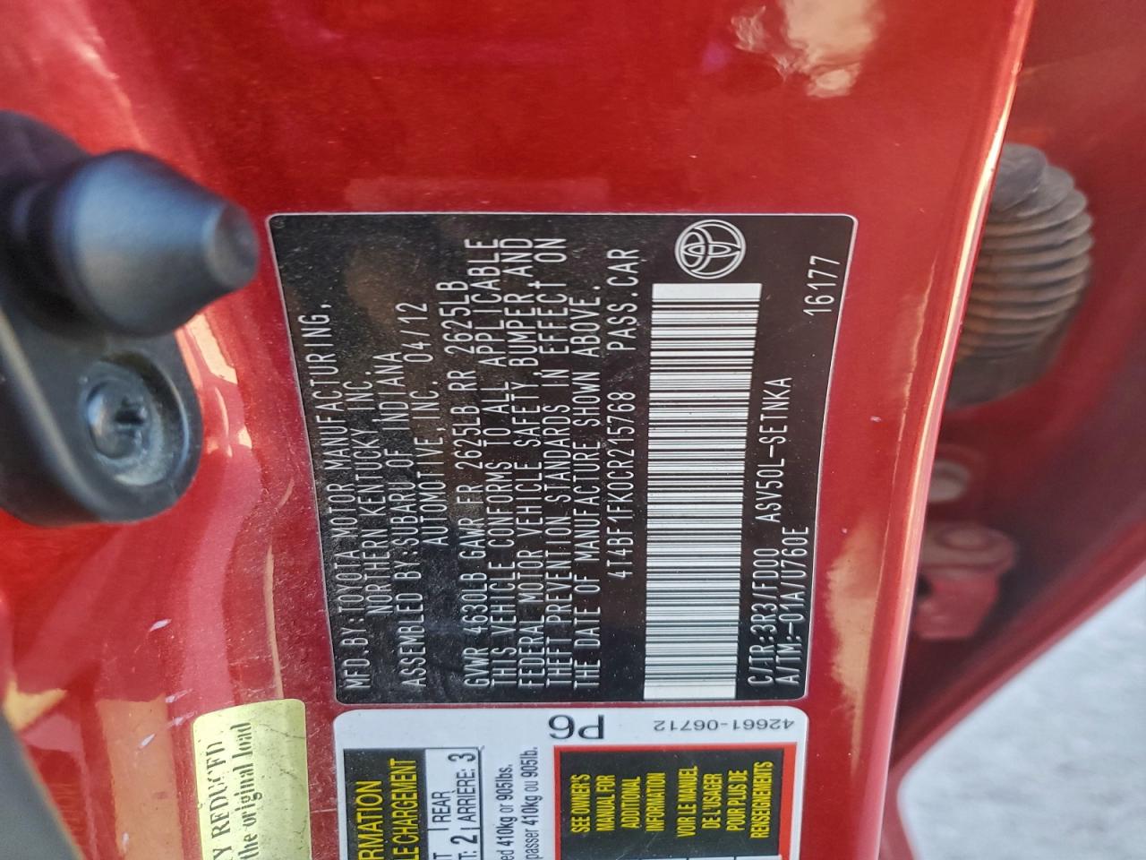 Toyota Camry Base Image 7