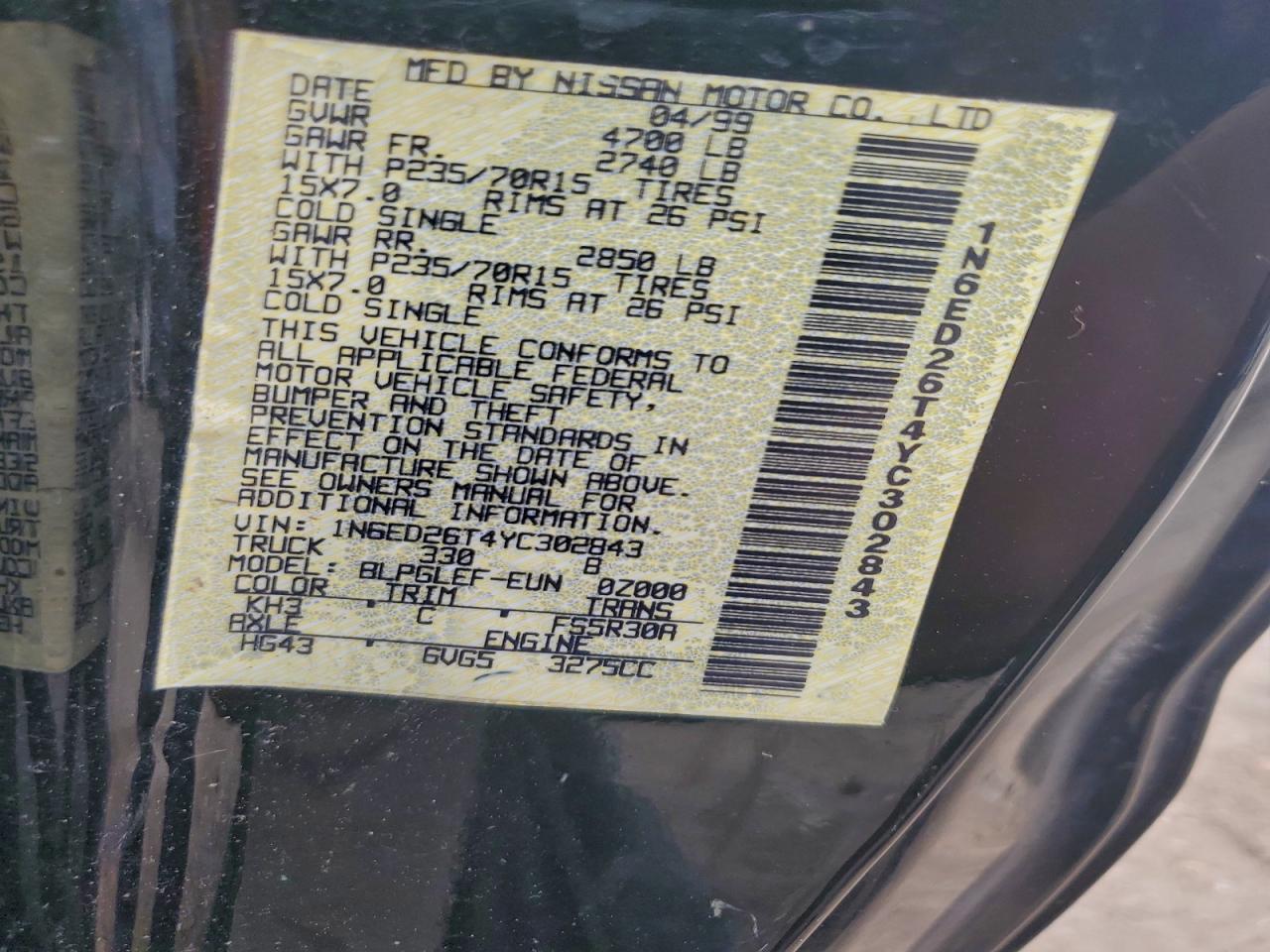 Nissan Frontier King Cab Xe Image 9