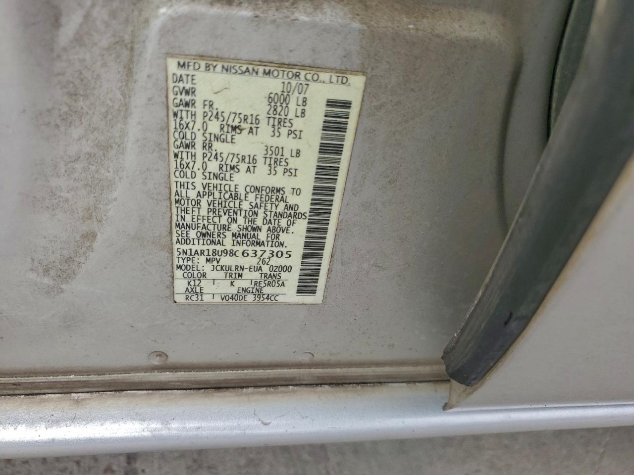 Nissan Pathfinder S Image 12