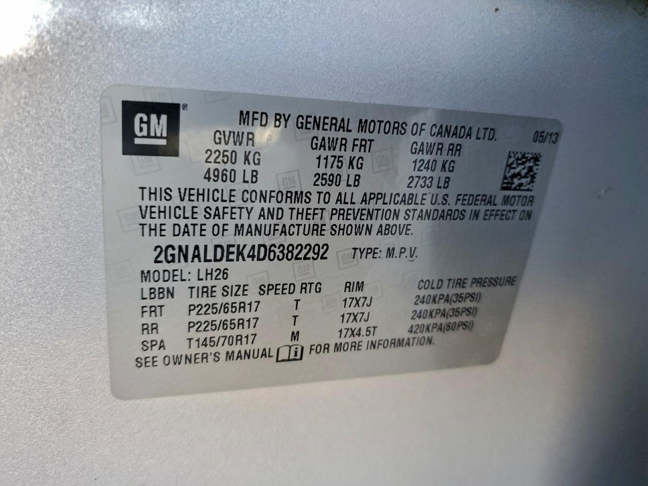 Chevrolet Equinox Lt Image 8